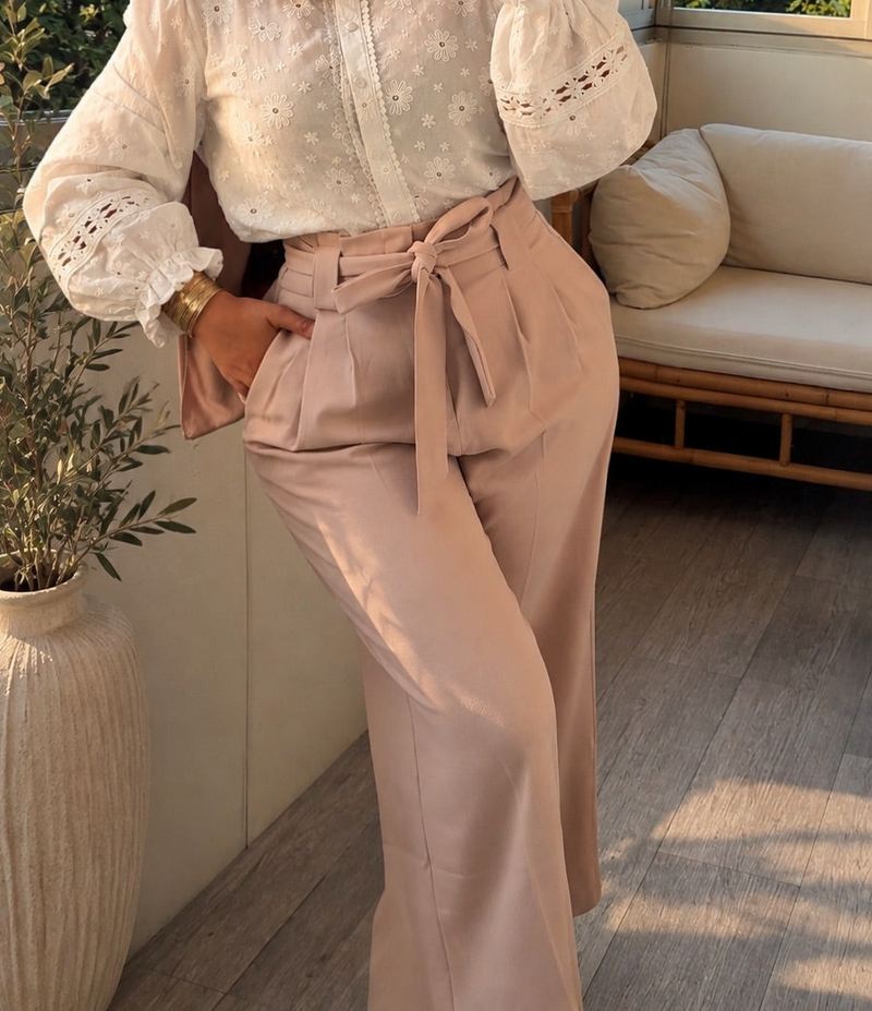 Pantalon Amani - Rose Pâle