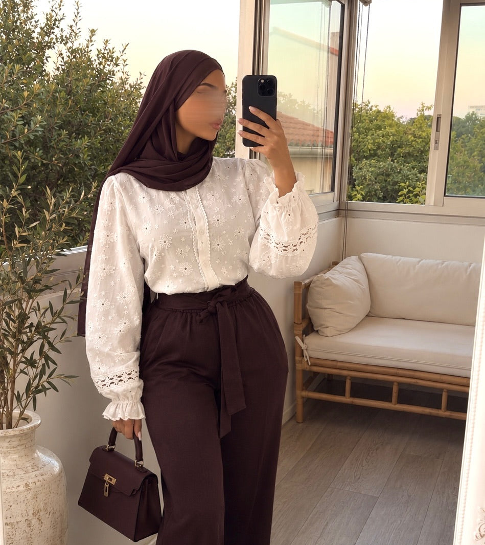 Chemisier Jabal - Blanc